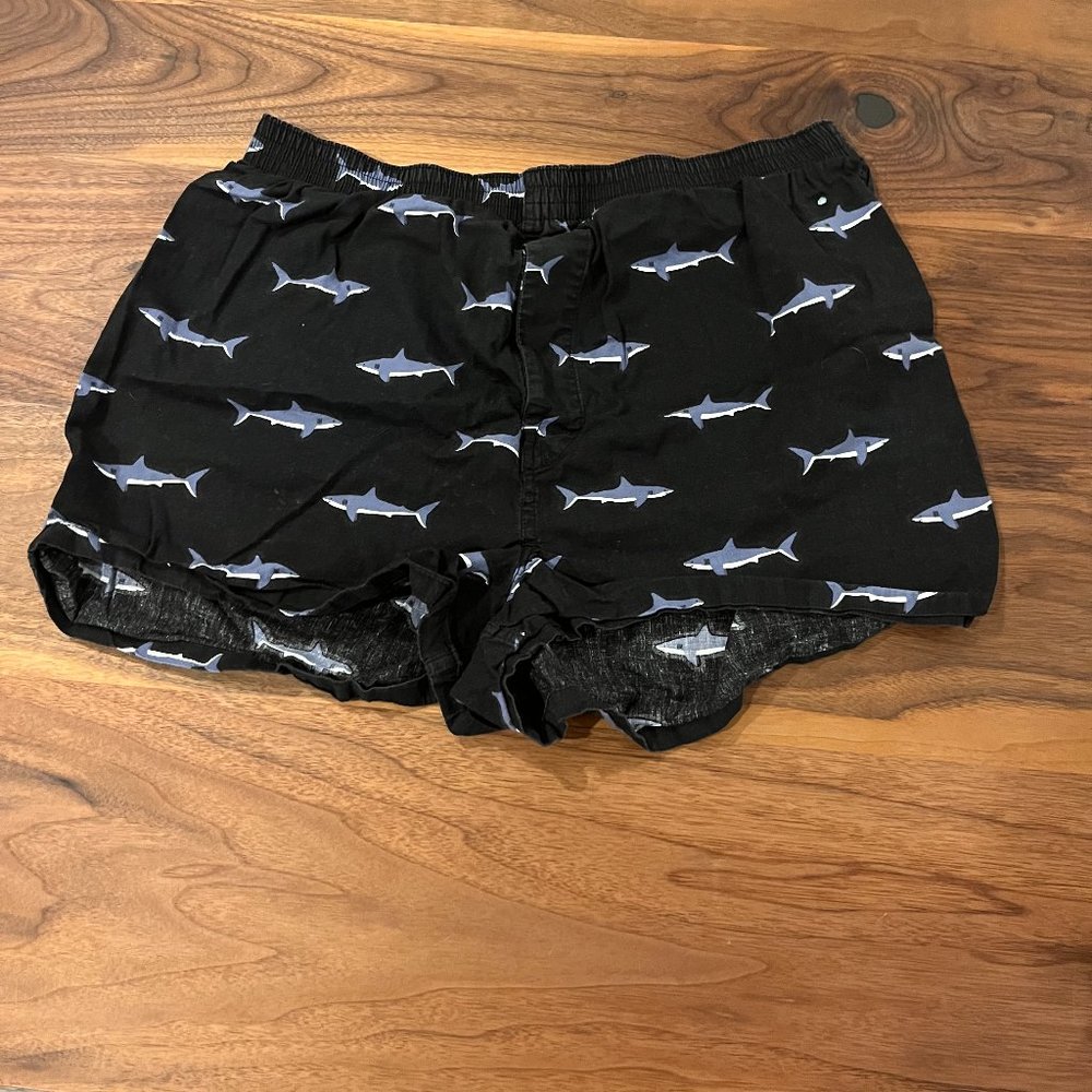 Old Navy Shark Boxer Pyjama Shorts, Size M